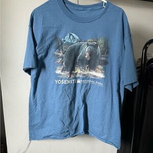 Yosemite National Park Blue Graphic T-Shirt